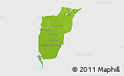 Physical 3D Map of Chi Kreng, single color outside