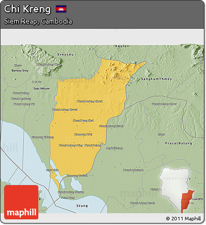Savanna Style 3D Map of Chi Kreng
