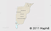 Shaded Relief 3D Map of Chi Kreng, single color outside