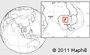 Blank Location Map of Chi Kreng, highlighted parent region