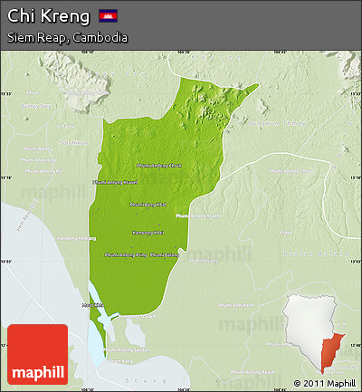 Physical Map of Chi Kreng, lighten