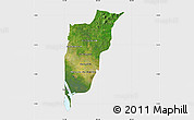 Satellite Map of Chi Kreng, single color outside