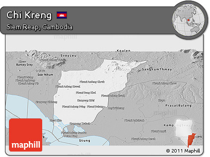 Gray Panoramic Map of Chi Kreng