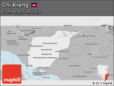 Gray Panoramic Map of Chi Kreng