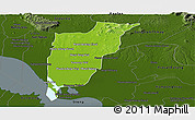 Physical Panoramic Map of Chi Kreng, darken