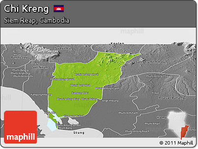 Physical Panoramic Map of Chi Kreng, desaturated