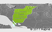Physical Panoramic Map of Chi Kreng, desaturated