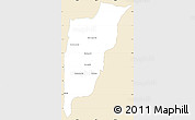 Classic Style Simple Map of Chi Kreng, single color outside