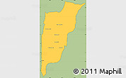 Savanna Style Simple Map of Chi Kreng, cropped outside