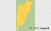 Savanna Style Simple Map of Chi Kreng, single color outside