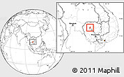 Blank Location Map of Siem Reap (PT)