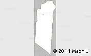 Gray Simple Map of Siem Reap (PT), cropped outside