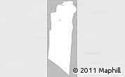 Gray Simple Map of Siem Reap (PT)