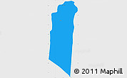 Political Simple Map of Siem Reap (PT), single color outside