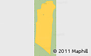 Savanna Style Simple Map of Siem Reap (PT), single color outside