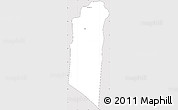 Silver Style Simple Map of Siem Reap (PT), cropped outside