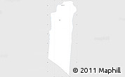 Silver Style Simple Map of Siem Reap (PT), single color outside