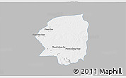 Gray 3D Map of Varin, single color outside