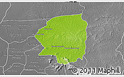 Physical 3D Map of Varin, desaturated