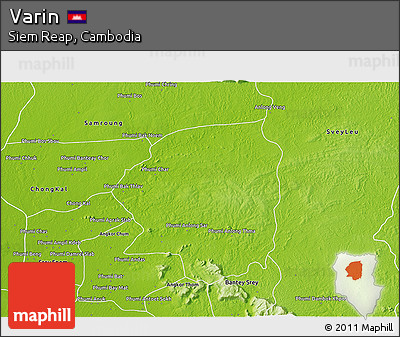 Physical 3D Map of Varin