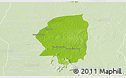 Physical 3D Map of Varin, lighten