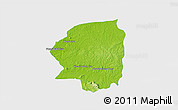 Physical 3D Map of Varin, single color outside