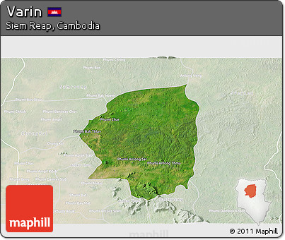 Satellite 3D Map of Varin, lighten