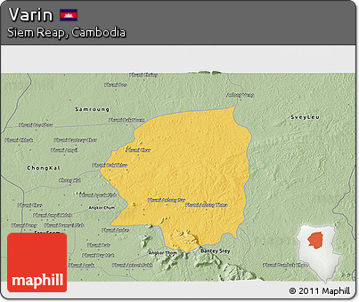 Savanna Style 3D Map of Varin
