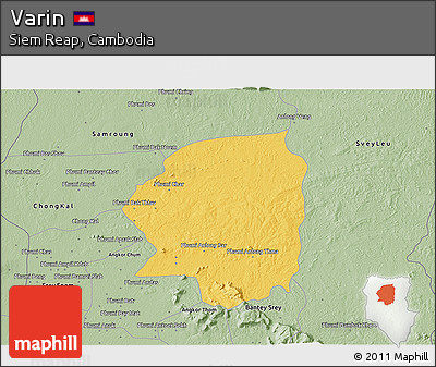Savanna Style 3D Map of Varin