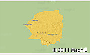 Savanna Style 3D Map of Varin, single color outside