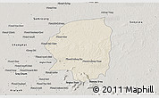 Shaded Relief 3D Map of Varin, semi-desaturated