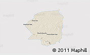 Shaded Relief 3D Map of Varin, single color outside