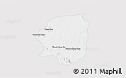 Silver Style 3D Map of Varin, single color outside