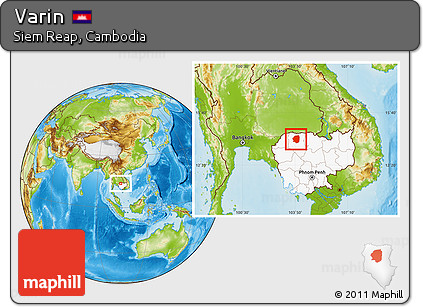 Physical Location Map of Varin, highlighted country