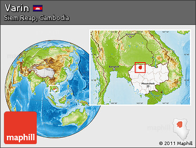 Physical Location Map of Varin, highlighted country