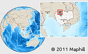 Shaded Relief Location Map of Varin, highlighted country, highlighted parent region, within the entire country