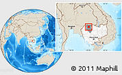 Shaded Relief Location Map of Varin, highlighted country, highlighted parent region