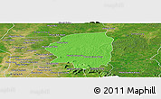 Political Panoramic Map of Varin, satellite outside
