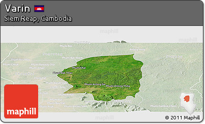 Satellite Panoramic Map of Varin, lighten