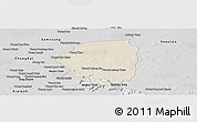 Shaded Relief Panoramic Map of Varin, desaturated