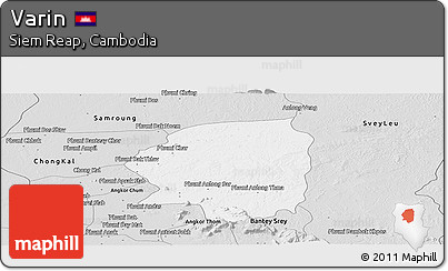 Silver Style Panoramic Map of Varin