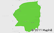 Political Simple Map of Varin, single color outside