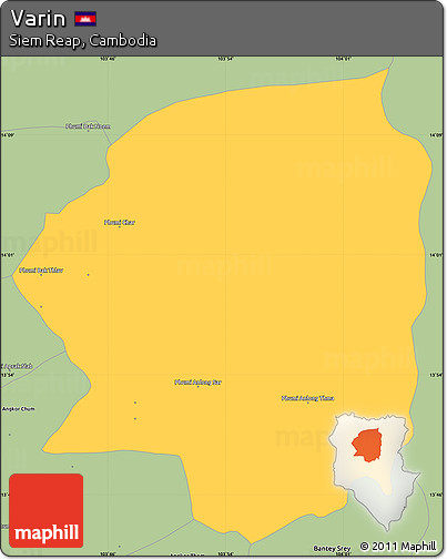 Savanna Style Simple Map of Varin