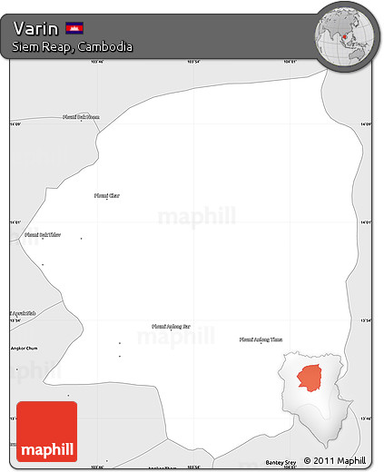Silver Style Simple Map of Varin