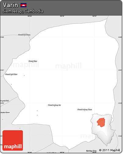 Silver Style Simple Map of Varin