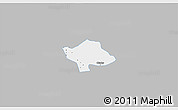 Gray 3D Map of Svay Teap, single color outside