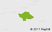 Physical 3D Map of Svay Teap, single color outside