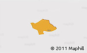 Political 3D Map of Svay Teap, cropped outside
