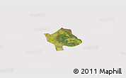 Satellite 3D Map of Svay Teap, cropped outside