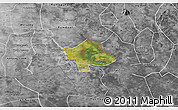 Satellite 3D Map of Svay Teap, desaturated